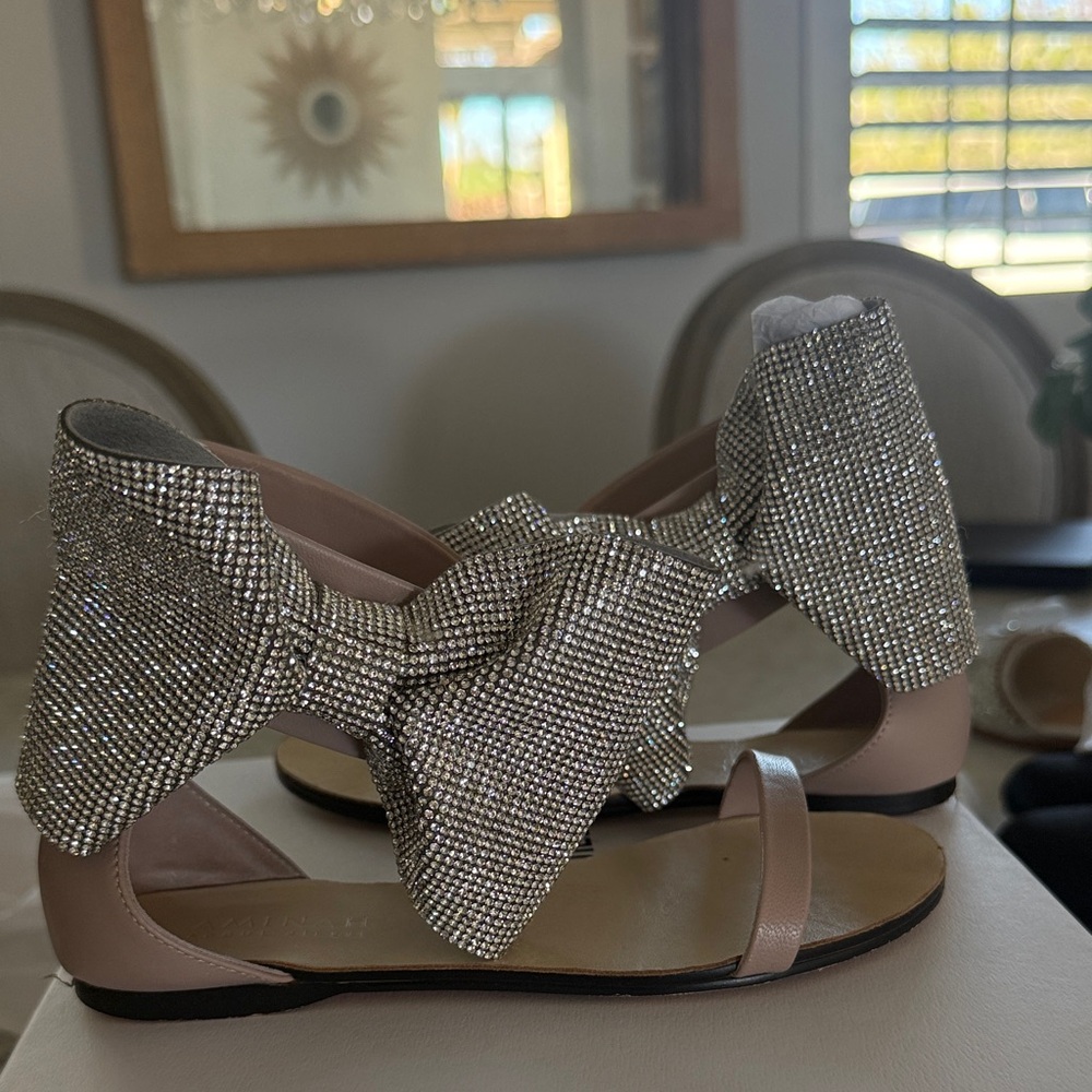 Sparkling Kids Sandals with Rhinestone Bow - Picture 6 of 6